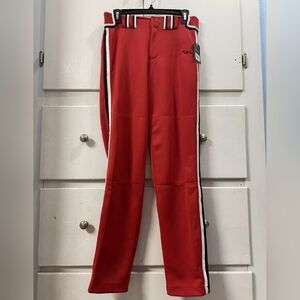 Boombah Baseball Pants Red With Black & White Stripe Size 30 NWT